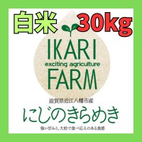 新米【７年産】にじのきらめき　白米30kg