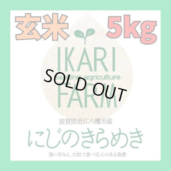 画像1: 新米【６年産】にじのきらめき　玄米５kg (1)