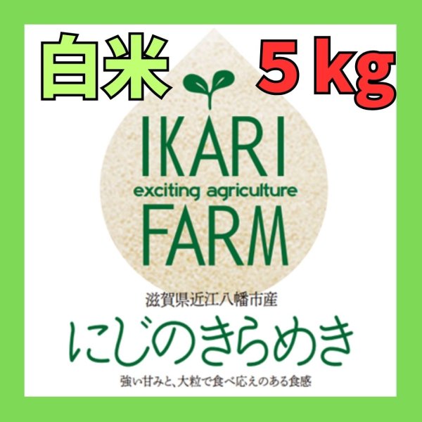 画像1: 新米【７年産】にじのきらめき　白米５kg (1)